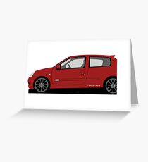Renault Clio 182 Trophy Greeting Card