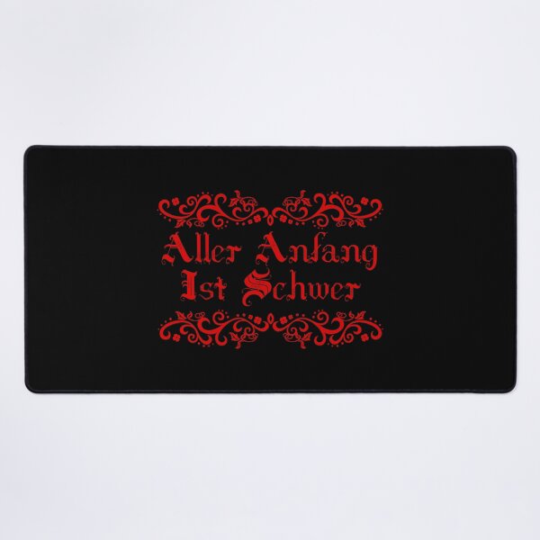 Item preview, Aller Anfang Ist Schwer - All Beginnings Are Hard - German Sayings designed and sold by JourneyCreative.