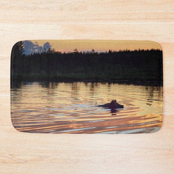 Item preview, Golden swim. Brown bear designed and sold by Jouko Lehto Photography.