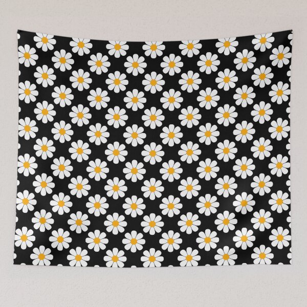 Item preview, Black Daisy Pattern designed and sold by thelustrous.