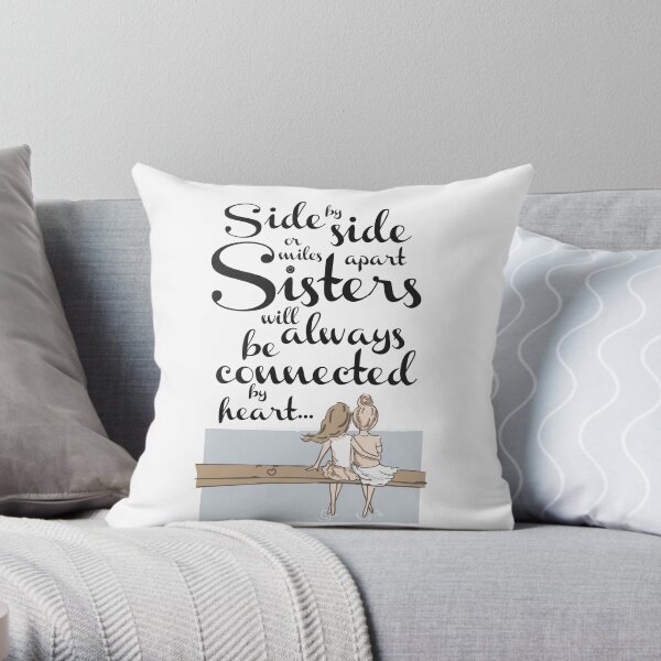 Sisters Throw Pillow