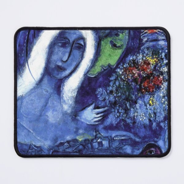 Item preview, Couple with color faces classic artwork of marc chagall designed and sold by Golido.