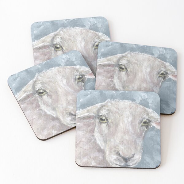 Item preview, Portrait of a sheep, original artwork designed and sold by SusanDimmockArt.