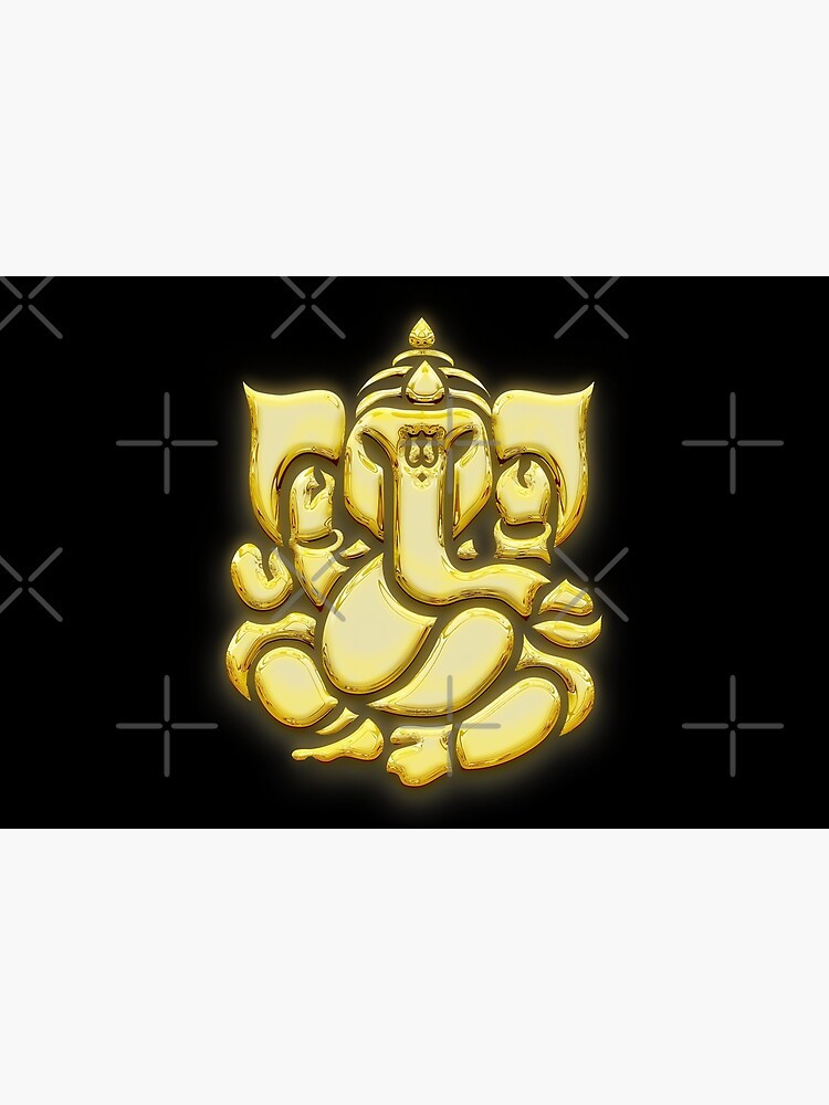 3d Illustration Ganesh On Golden Background Stock Illustration 1720204495 |  Shutterstock