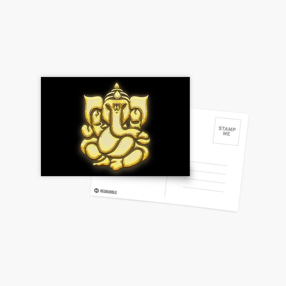 Golden ganesha Royalty Free Vector Image - VectorStock