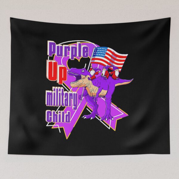 Item preview, Purple Up For Military Kids Month Of The Military Child designed and sold by HaaChris-Artis.