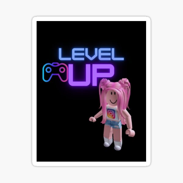 Cute Roblox Girl Design Sticker For Sale By Piyumika Redbubble