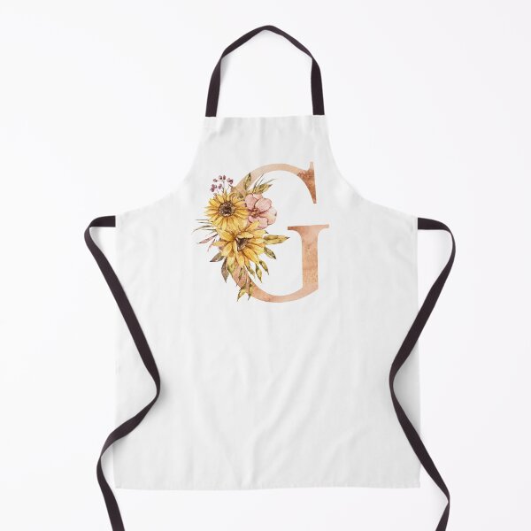 Item preview, Watercolor floral sunflower personalized letter G wedding monogram print designed and sold by tiana-geo.