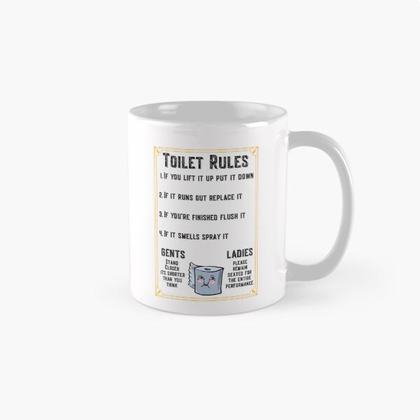 Item preview, Toilet Rules designed and sold by Click-Like.