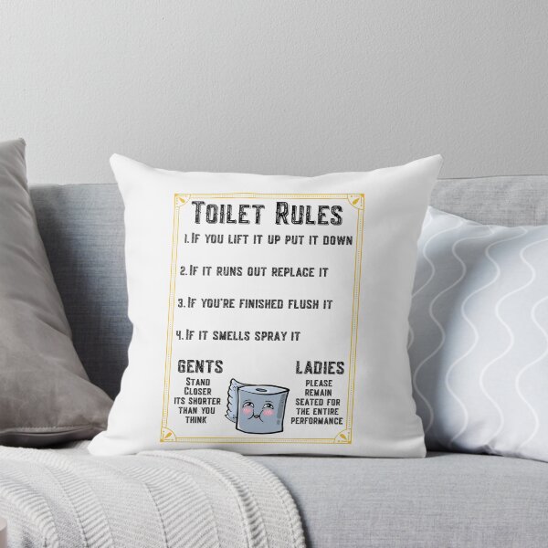 Item preview, Toilet Rules designed and sold by Click-Like.