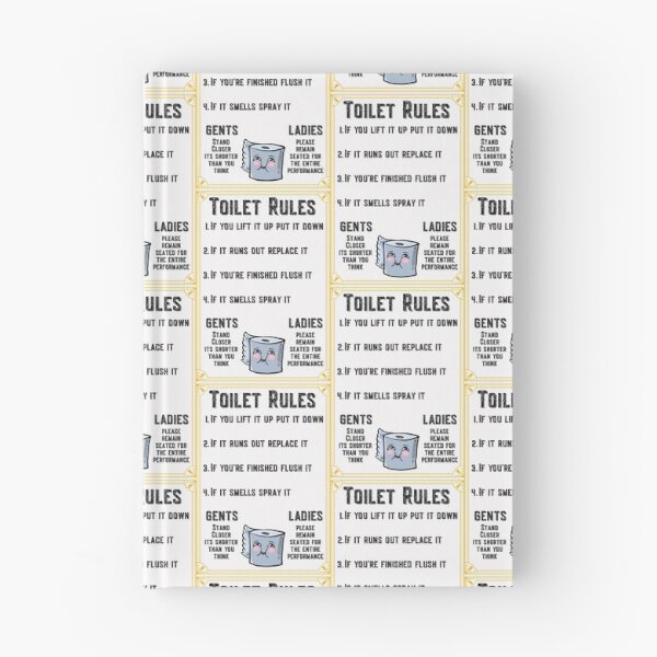 Item preview, Toilet Rules designed and sold by Click-Like.