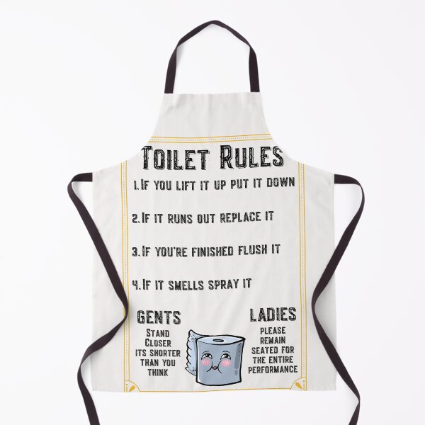 Item preview, Toilet Rules designed and sold by Click-Like.