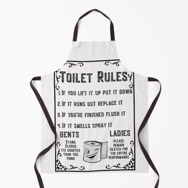 Item preview, Toilet Rules designed and sold by Click-Like.
