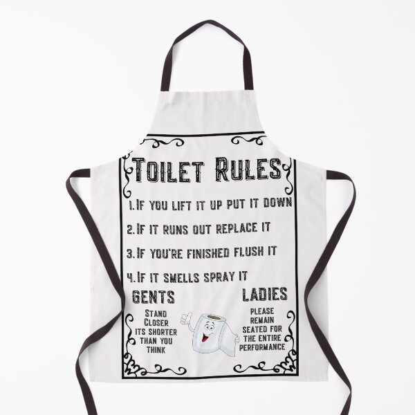 Item preview, Toilet Rules designed and sold by Click-Like.