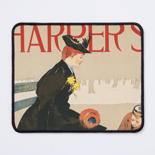 Item preview, HARPER'S FEBRUARY 1894 Magazine Cover by Artist Edward Penfield designed and sold by retroposters.