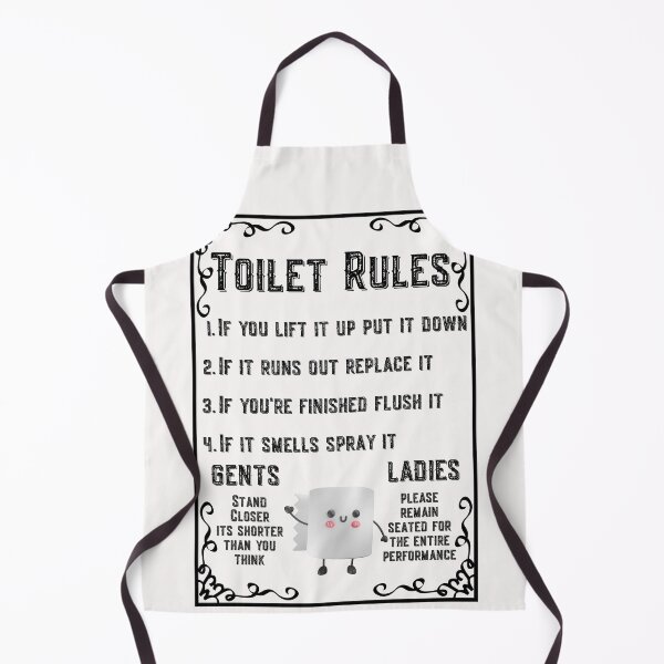 Item preview, Toilet Rules designed and sold by Click-Like.