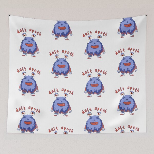 Item preview, Daft Apeth! Cute monster northern slang dialect Yorkshire Lancashire designed and sold by incurablehippie.
