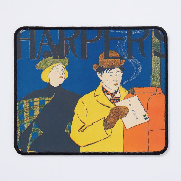 Item preview, HARPER'S FEBRUARY 1895 Monthly Magazine Cover Poster by Edward Penfield  designed and sold by retroposters.