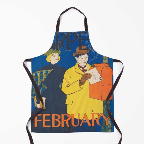 Item preview, HARPER'S FEBRUARY 1895 Monthly Magazine Cover Poster by Edward Penfield  designed and sold by retroposters.