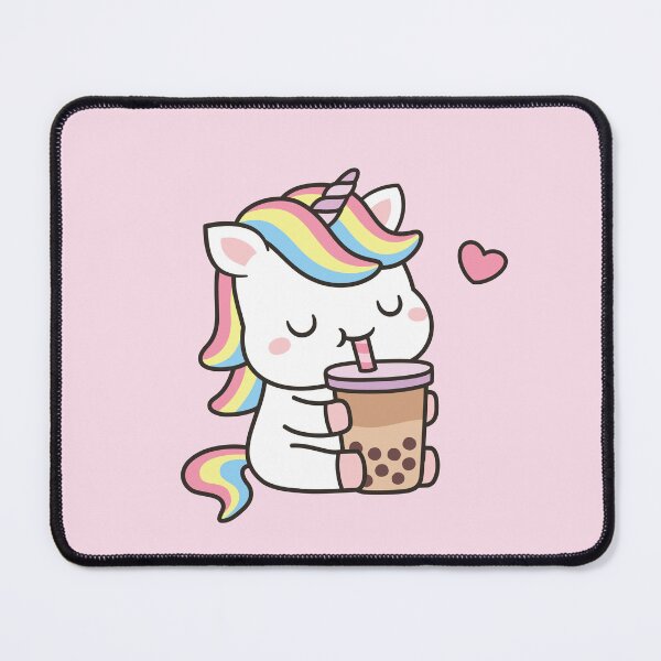 Item preview, Cute Little Unicorn Love Boba Milk Tea designed and sold by rustydoodle.