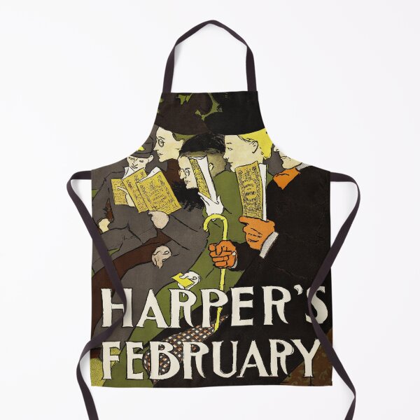 Item preview, HARPER'S FEBRUARY 1897 Vintage American Monthly Magazine Poster by Edward Penfield designed and sold by retroposters.