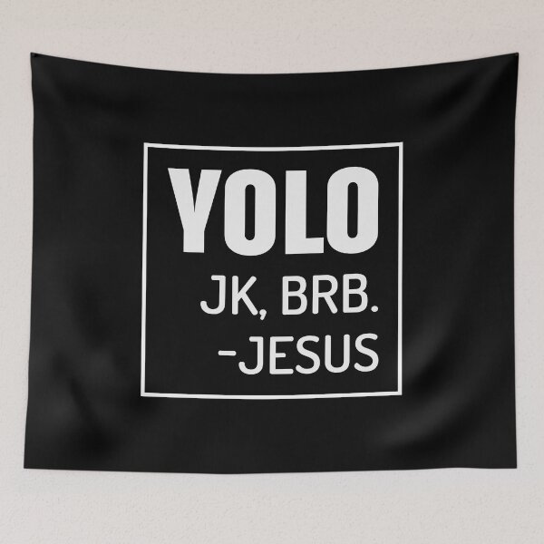 Item preview, Yolo JK Brb Jesus Quotes Christ Risen Easter Day designed and sold by haselshirt.