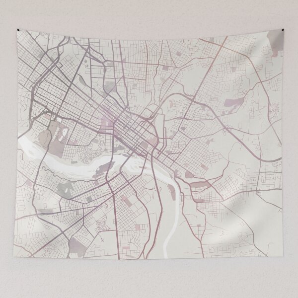 Item preview, Richmond Map, Richmond City, Richmond Virginia designed and sold by TheRedFinch.