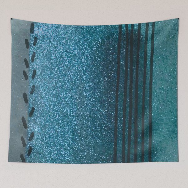 Item preview, Blue water color minimalist designed and sold by Almost Never.