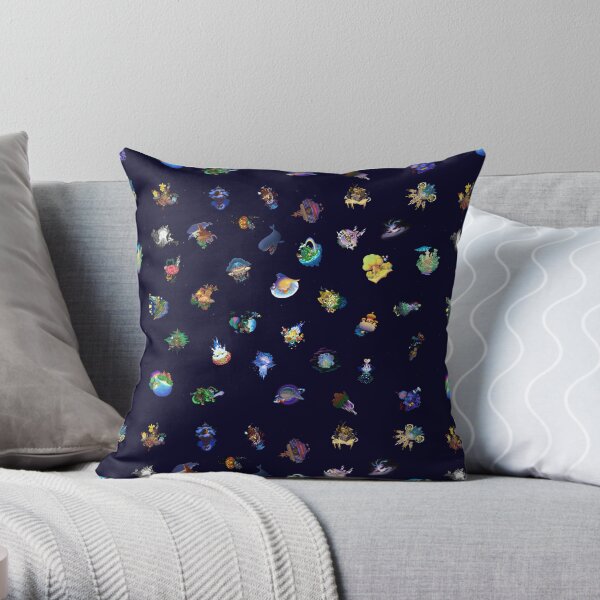 Kingdom Hearts Worlds Throw Pillow