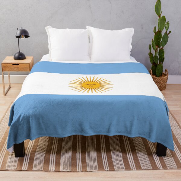 The flag of Argentina Throw Blanket