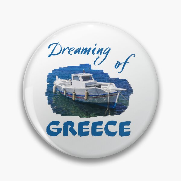 Item preview, Dreaming of Greece, Greek Island Fishing Boat, Syros designed and sold by MH65Designs.