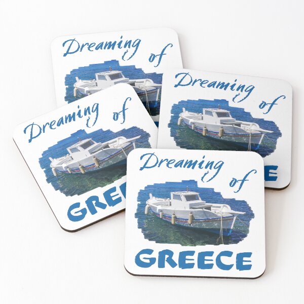 Item preview, Dreaming of Greece, Greek Island Fishing Boat, Syros designed and sold by MH65Designs.