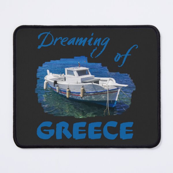 Item preview, Dreaming of Greece, Greek Island Fishing Boat, Syros designed and sold by MH65Designs.