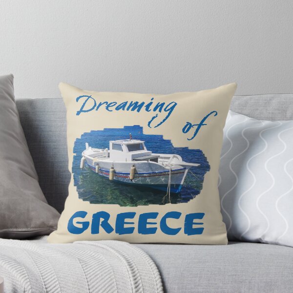 Item preview, Dreaming of Greece, Greek Island Fishing Boat, Syros designed and sold by MH65Designs.