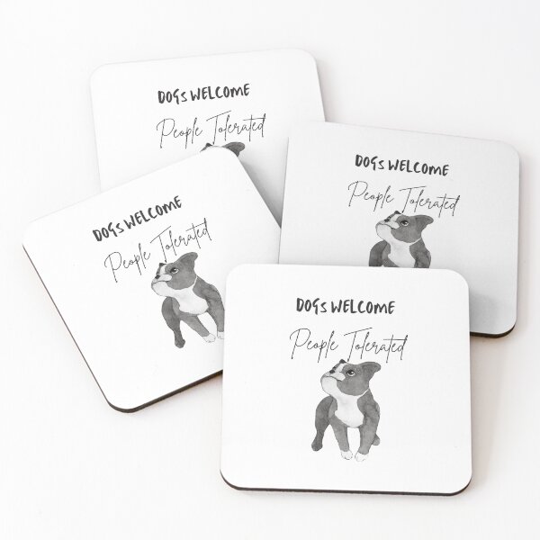 Item preview, dogs welcome people tolerated designed and sold by Zakaria-4.