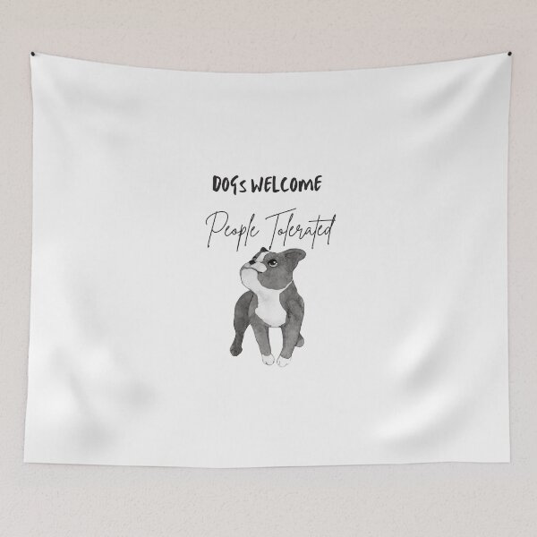 Item preview, dogs welcome people tolerated designed and sold by Zakaria-4.