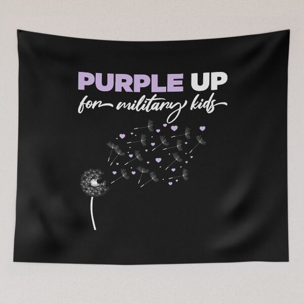 Item preview, Purple Up For Military Kids Month Of The Military Child designed and sold by HaaChris-Artis.