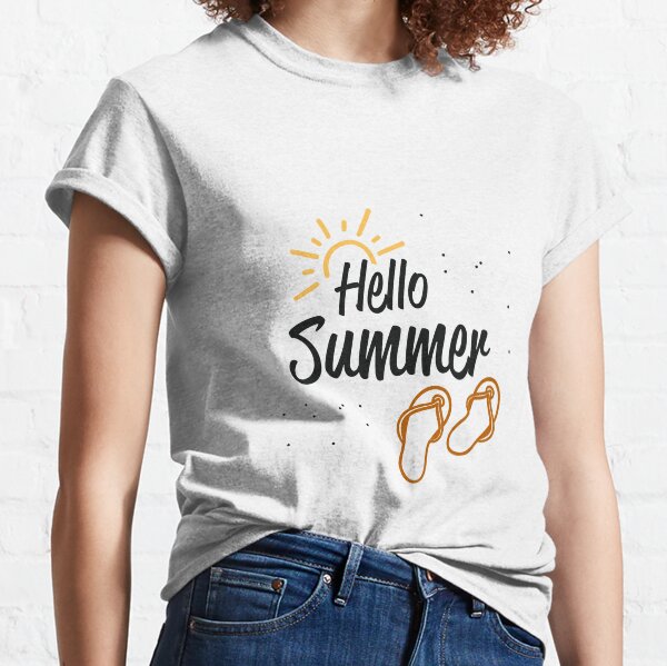 Aperçu de l'œuvre Bonjour l'été | Le meilleur été de tous les temps créée et vendue par Bana-Merch.