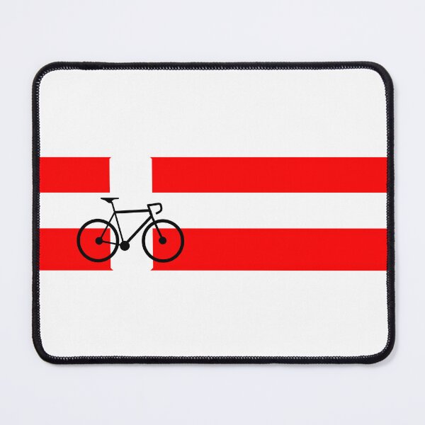 Item preview, Road bike cycling red white Danish flag designed and sold by Mckenna1642.