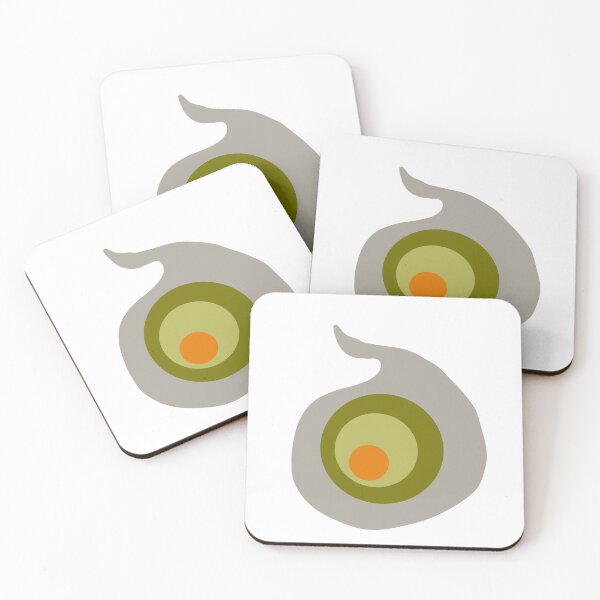 Item preview, Stamp 70s Grey Green designed and sold by WildwaterDesign.