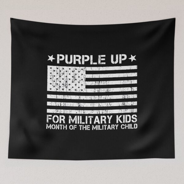 Item preview, Purple Up For Military Kids Month Of The Military Child designed and sold by HaaChris-Artis.