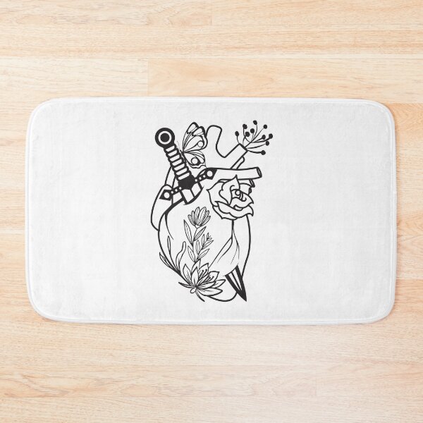 Item preview, The human heart and roses are pierced with a dagger designed and sold by 397HOUSE Your happy time.