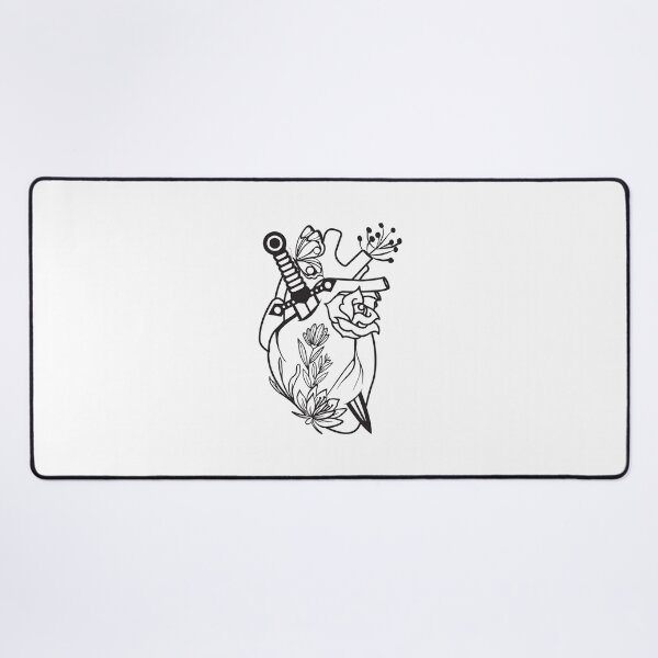 Item preview, The human heart and roses are pierced with a dagger designed and sold by 397HOUSE Your happy time.