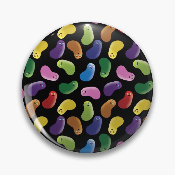 Item preview, Funny colored candy beans repeat pattern designed and sold by GaryDobson.