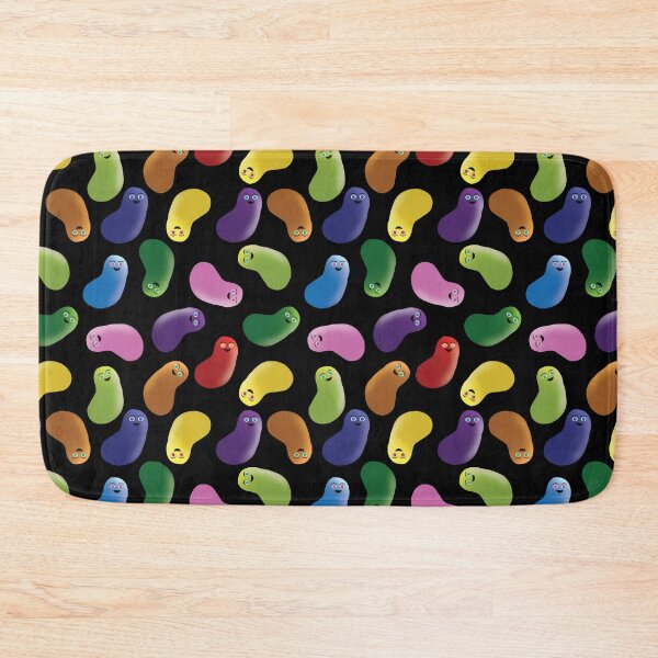 Item preview, Funny colored candy beans repeat pattern designed and sold by GaryDobson.
