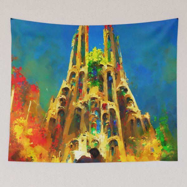 Item preview, Basilica de la Sagrada Familia designed and sold by AM FineArtPrints.