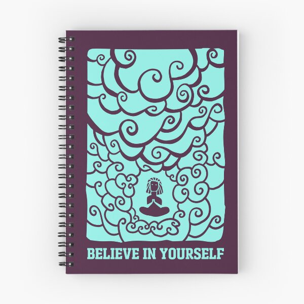 Artikelvorschau, GLAUBEN SIE AN SICH SELBST Illustration einer Frau, die YOGA macht entworfen und verkauft von GreissDesign.