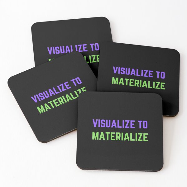 Item preview, Visualize to Materialize Motivational Mantra designed and sold by Einstein12345.