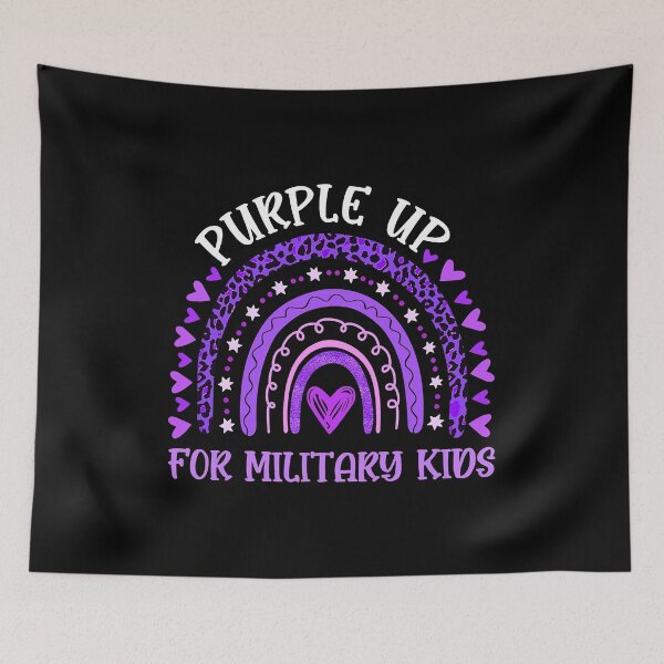 Item preview, Purple Up For Military Kids Month Of The Military Child designed and sold by HaaChris-Artis.