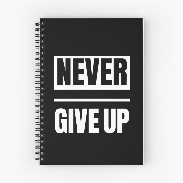 Item preview, Never Give Up designed and sold by LOJIQ.